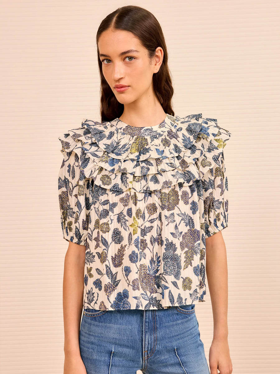 Mira Top in Porcelain