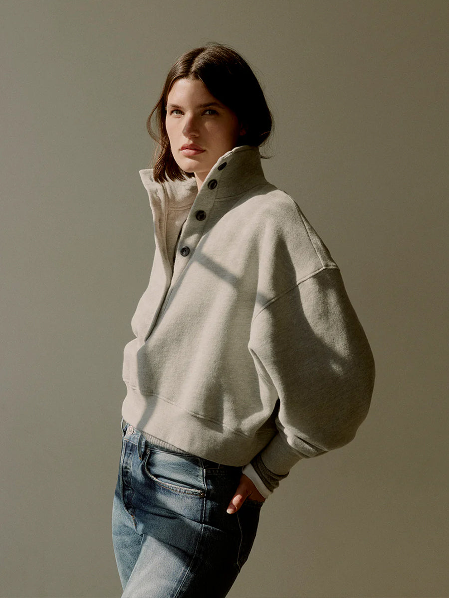 Citizens of Humanity Mirelle Funnel Neck in Heather Grey