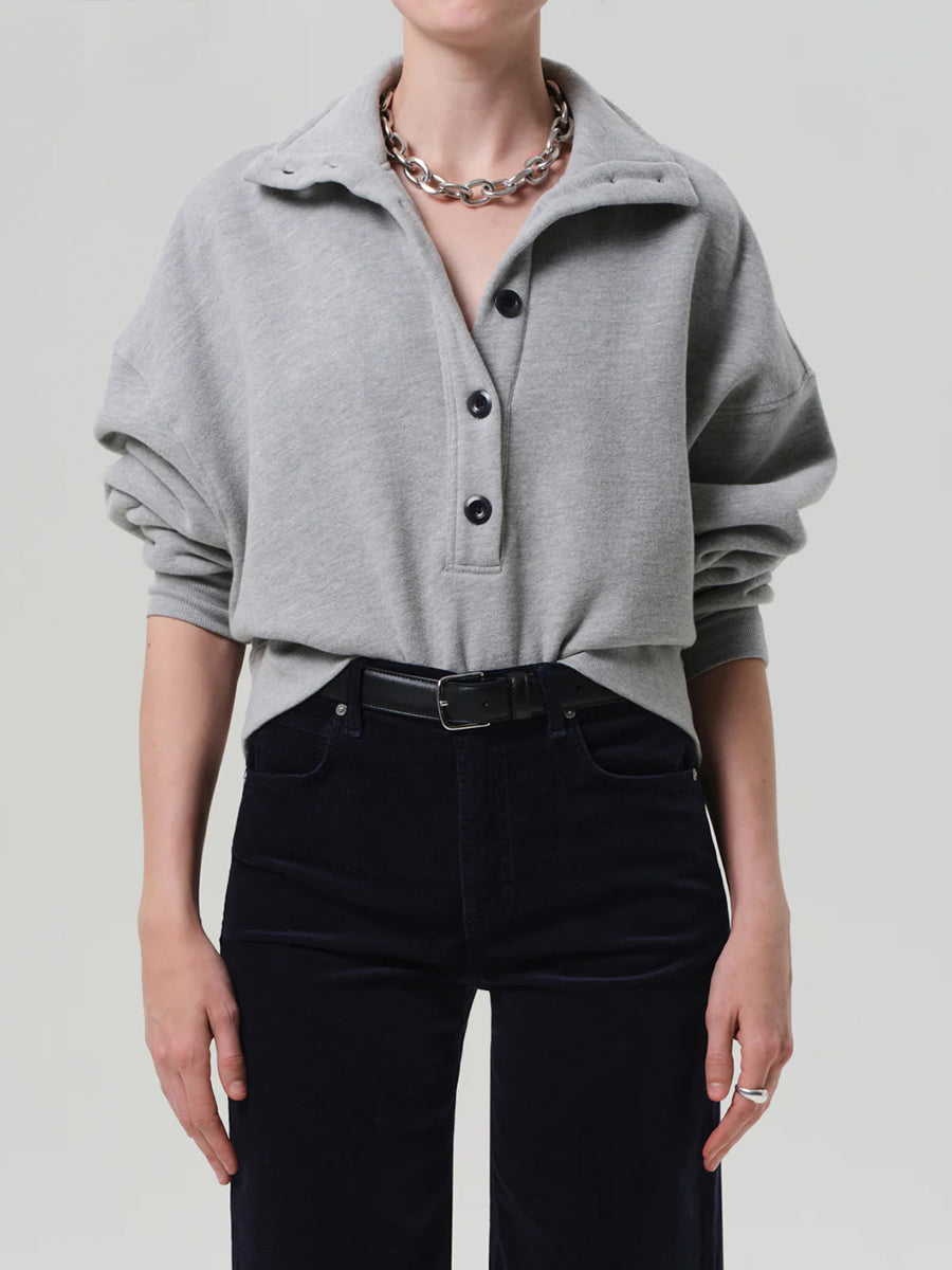 Citizens of Humanity Mirelle Funnel Neck in Heather Grey