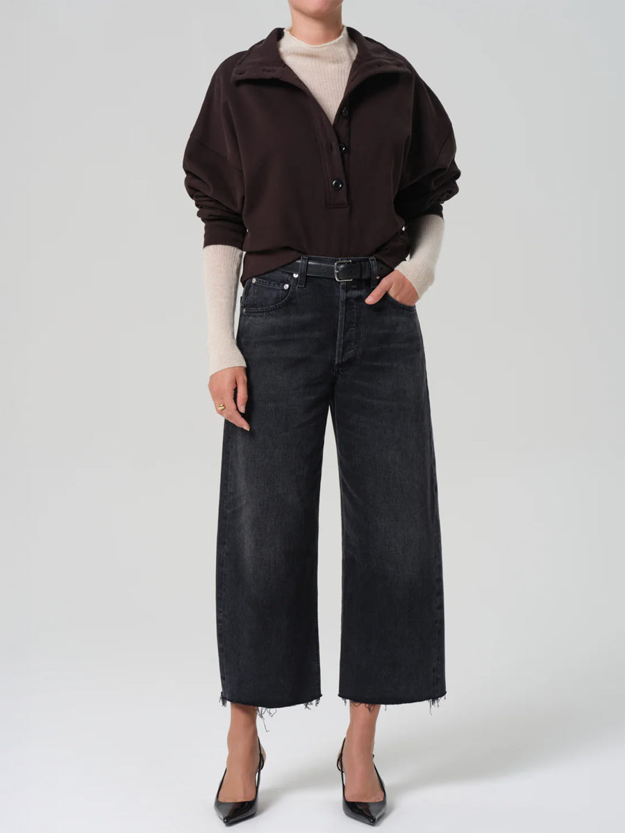 Mirelle Funnel Neck in Chocolate