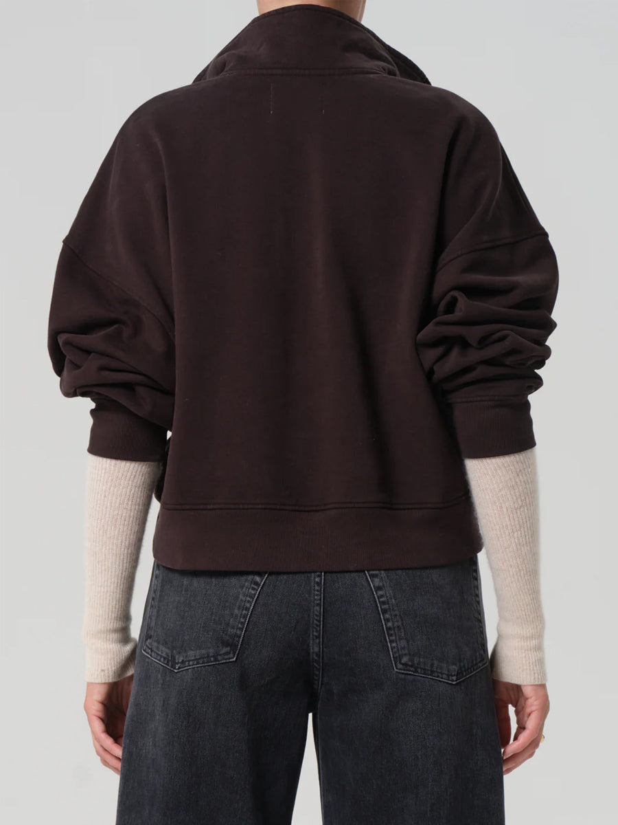 Mirelle Funnel Neck in Chocolate