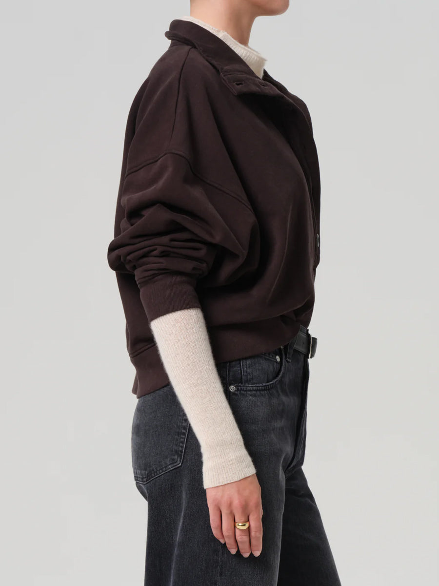 Mirelle Funnel Neck in Chocolate