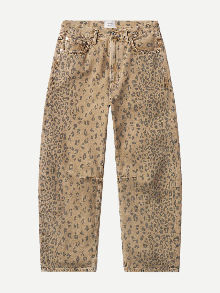 Citizens of Humanity Miro Relaxed Jean in Natural Cheetah