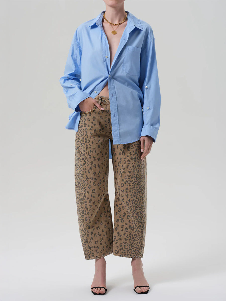 Citizens of Humanity Miro Relaxed Jean in Natural Cheetah