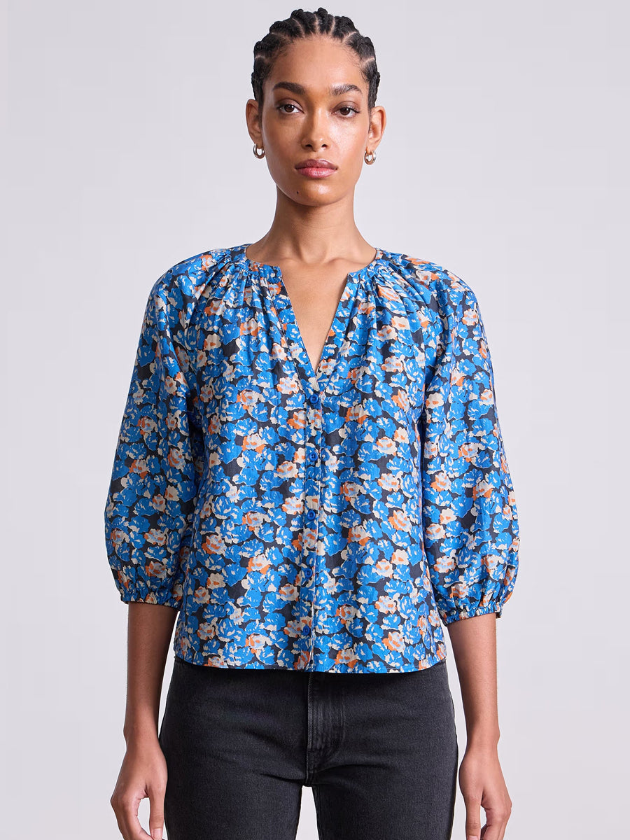 Mitte Top in Florette Blue