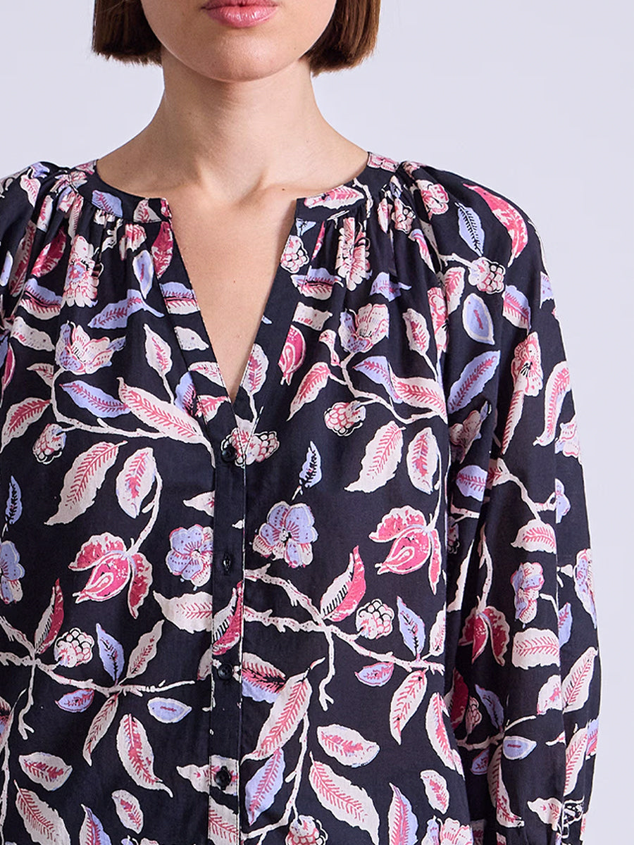 Mitte Top in Garden Floral Midnight