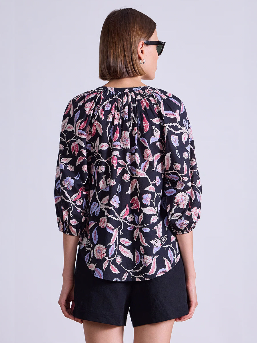 Mitte Top in Garden Floral Midnight