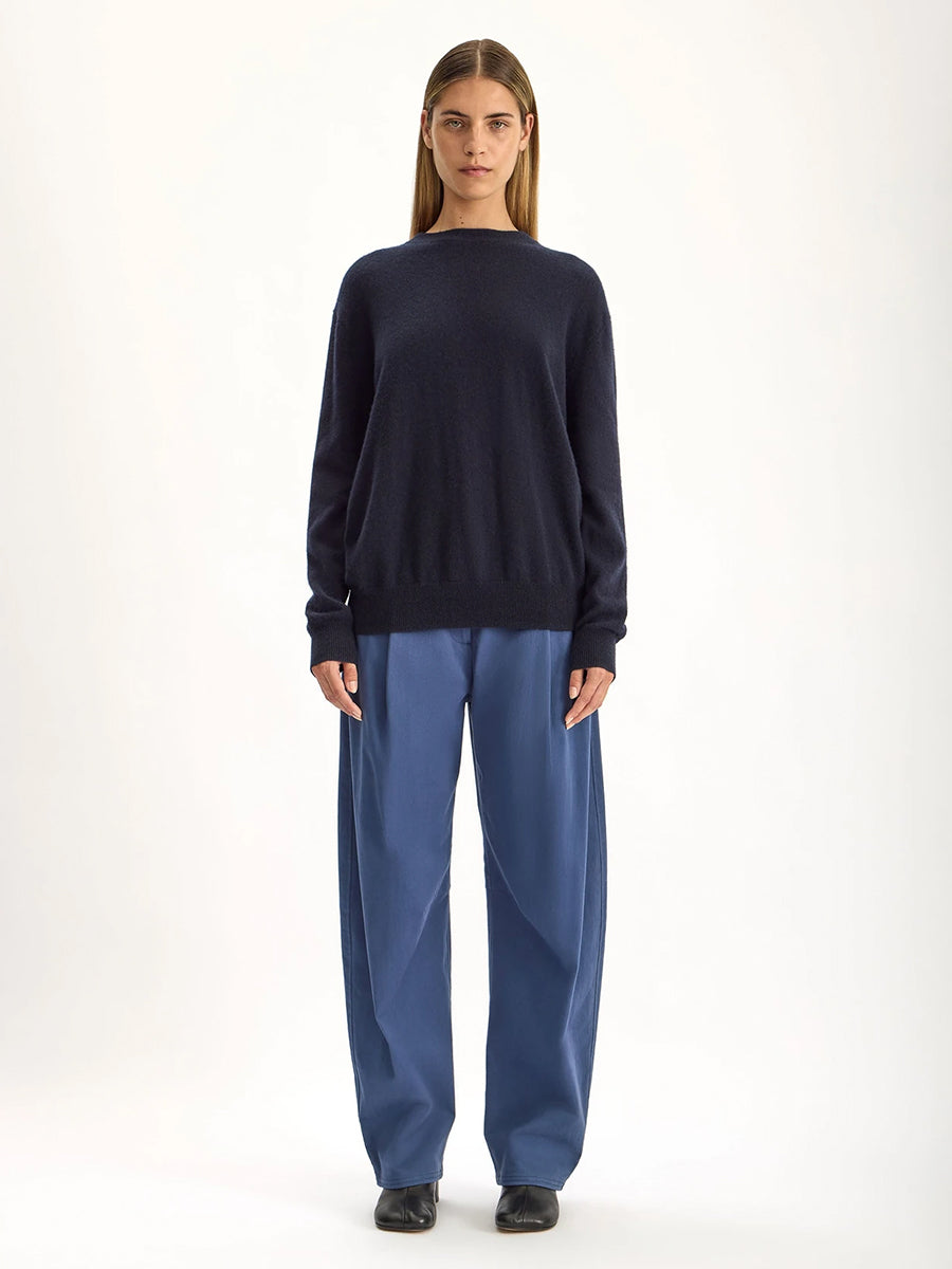 Morrow Cashmere Sweater in Darkest Navy