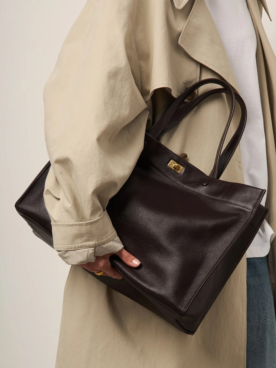 Mortimer Tote in Grape