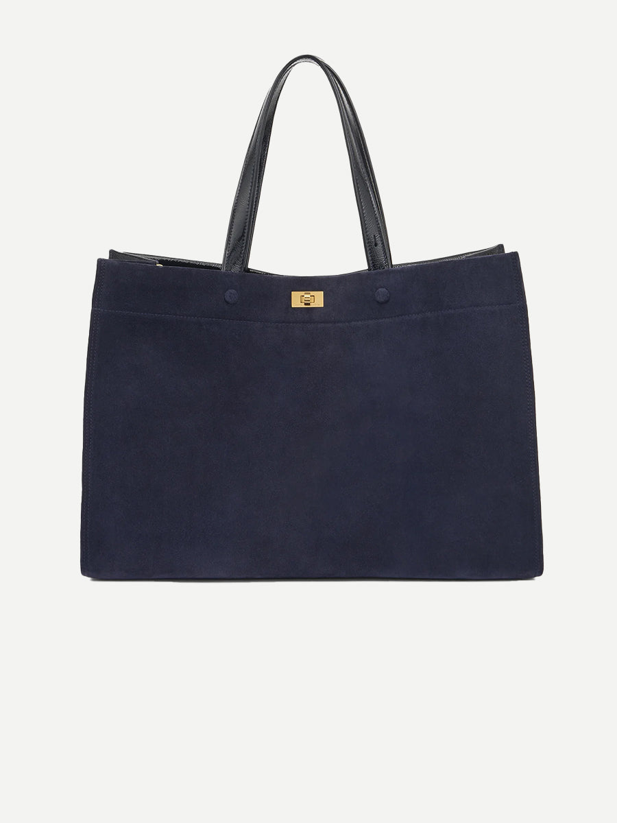 ANYA HINDMARCH | Mortimer Tote in Marine Suede