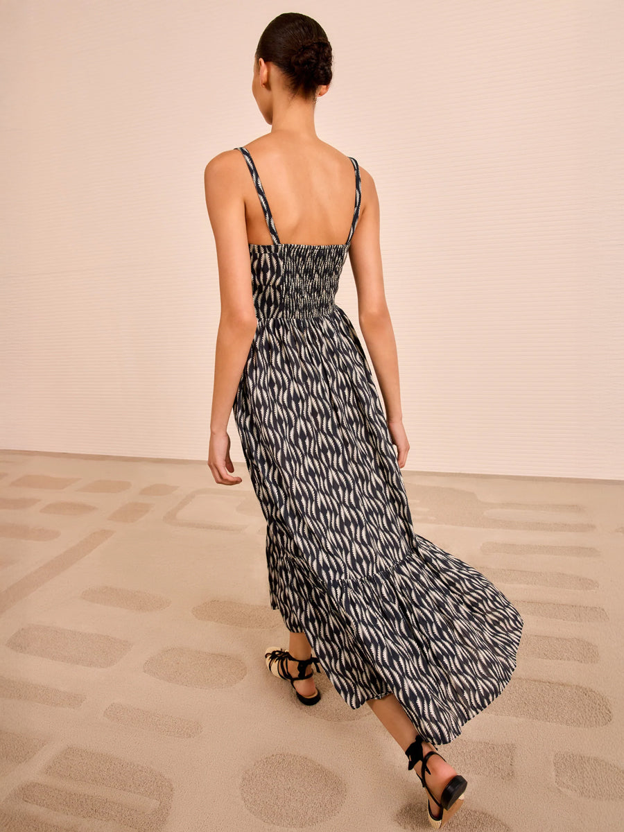 Ulla Johnson Nadine Cami Midi Dress in Graphite