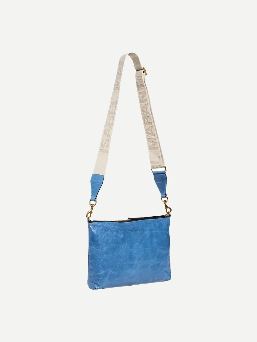 Isabel Marant Neesah Shoulder Bag in Faded Blue