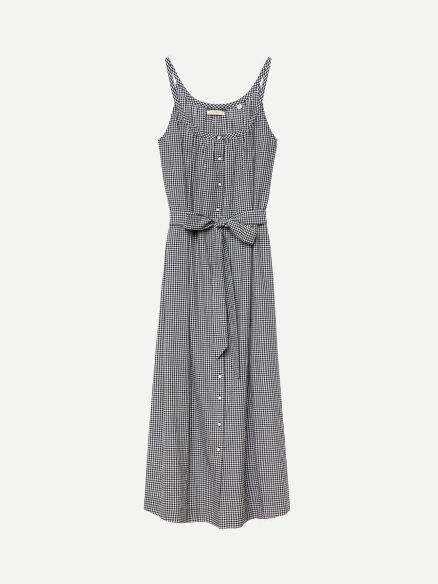 Doen | Nevita Dress in Noir La Maddalena Gingham
