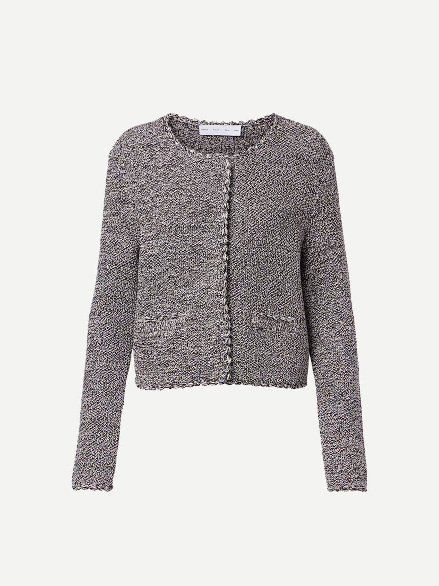 Nidia Macrame Jacket in Blush/Black