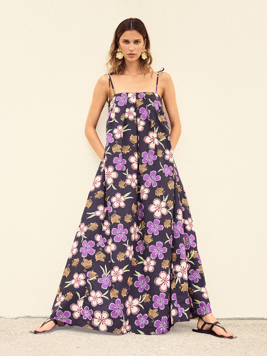 Ilio Nema Nisus Dress in Hibiscus Print