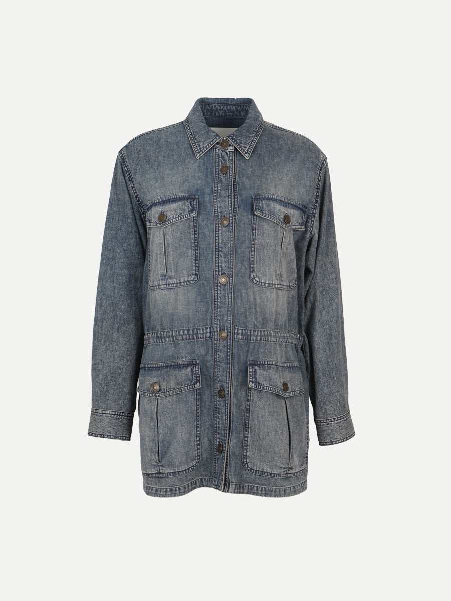 Nossia Jacket in Faded Denim Blue