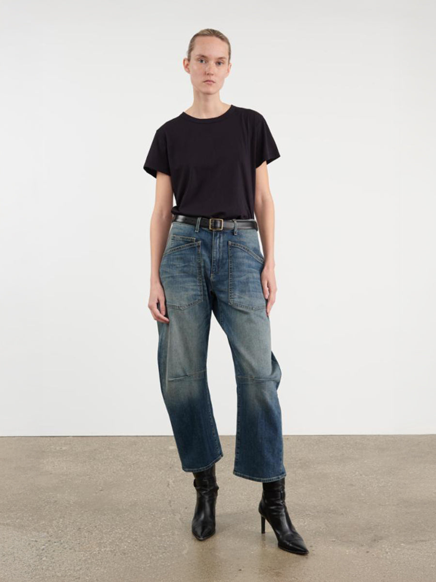 Nili Lotan Noya Tee in Midnight