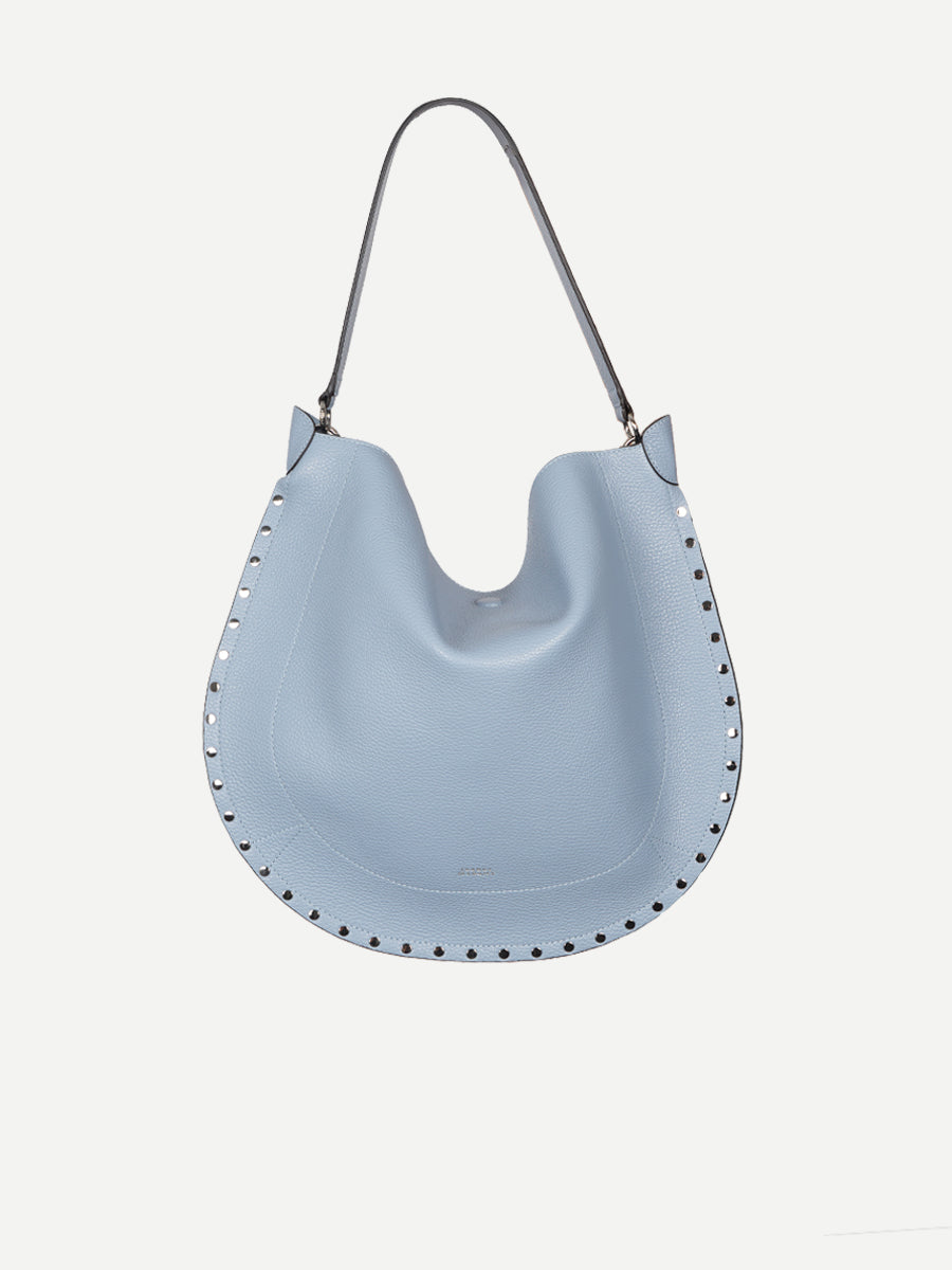 Isabel Marant Oskan Hobo Soft Shoulder Bag in Light Blue