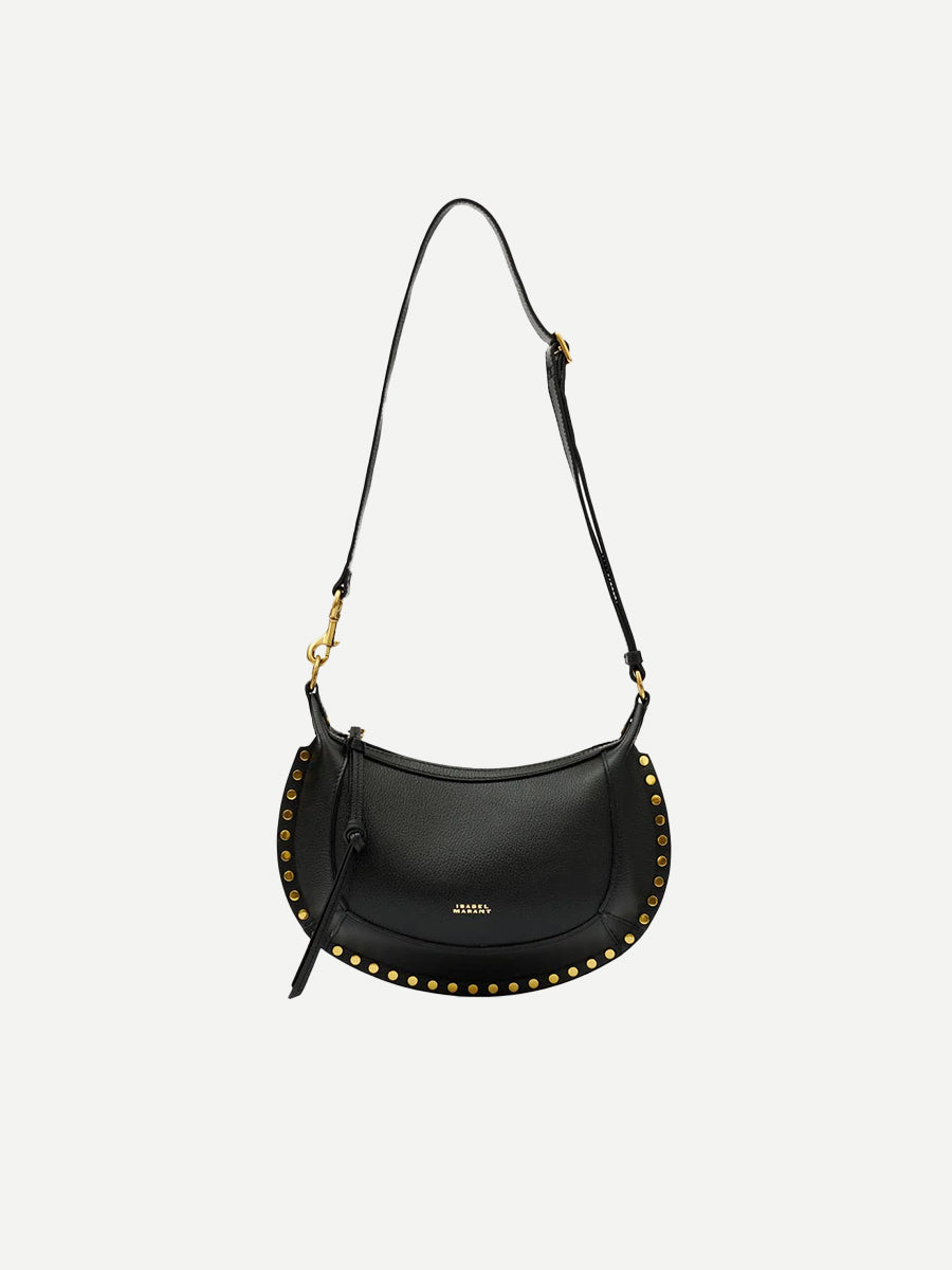Isabel Marant Oskan Moon Shoulder Bag in Black