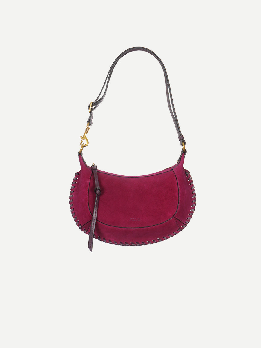 Isabel Marant Oskan Moon Shoulder Bag in Plum
