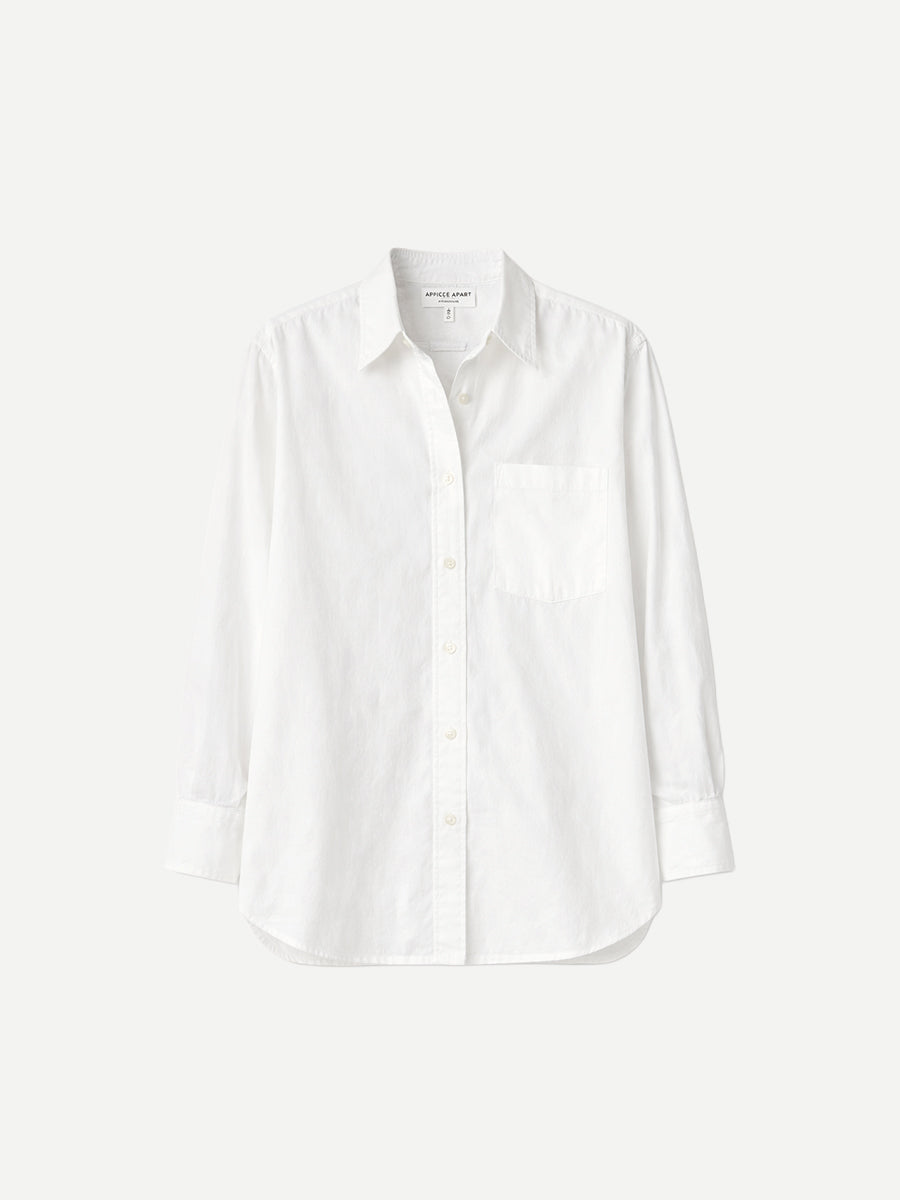 Apiece Apart Oversized Button Down in Cream
