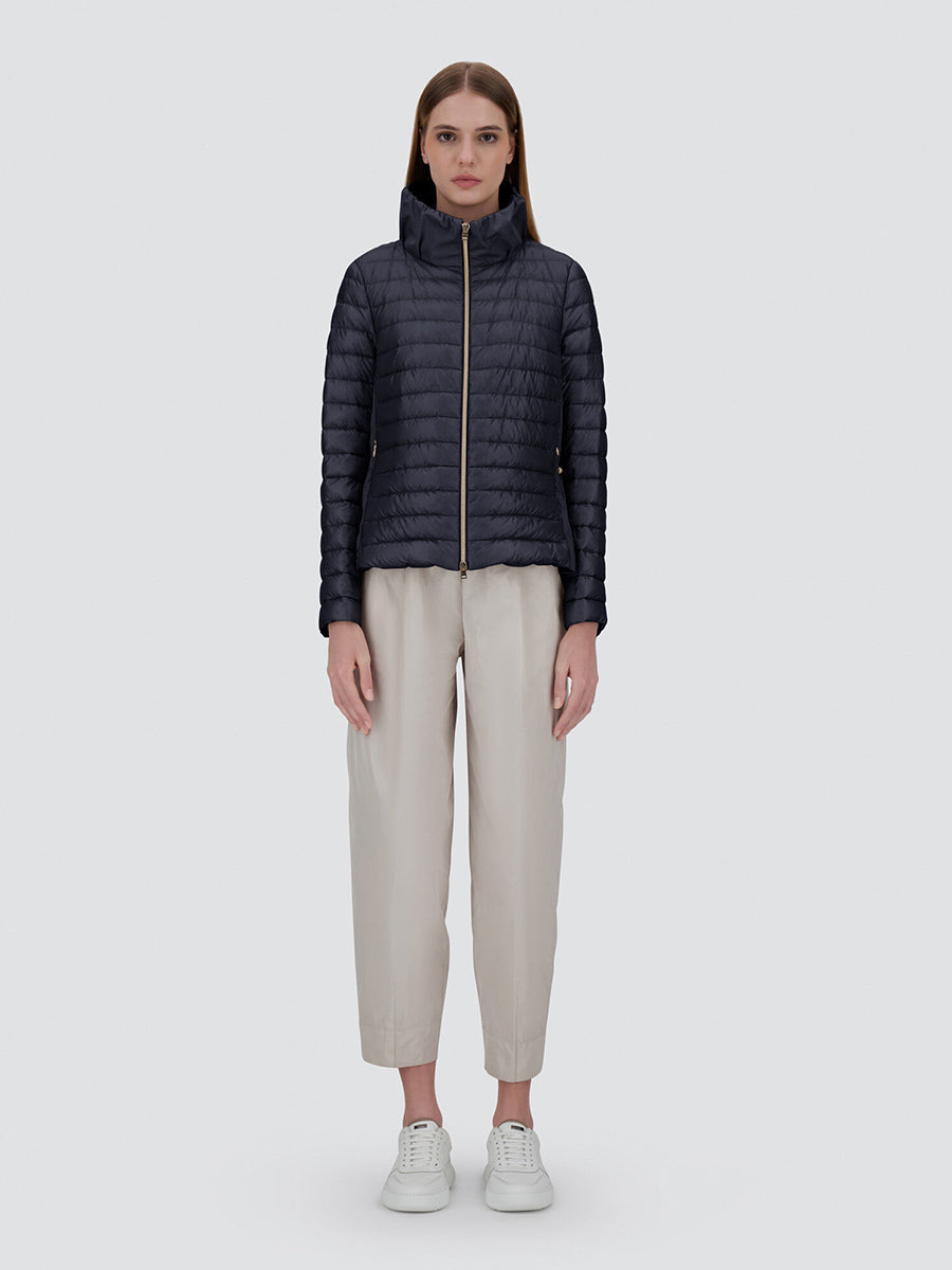 Herno Ultralight Short Puffer in Navy