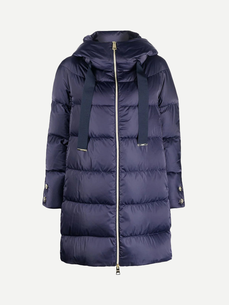 Herno A Shaped Puffer Jacket in New Blue