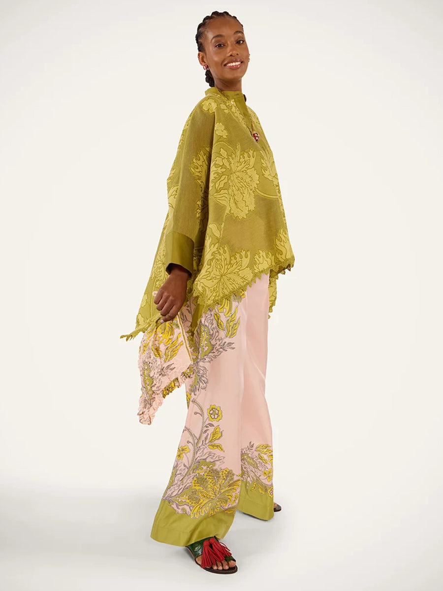 Palazzo Pants in Swathe Placee Pink