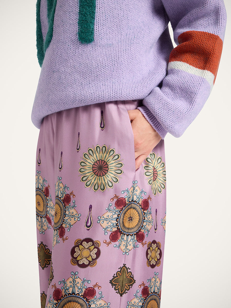 Palazzo Pants in Nucleus Placee Dusty Pink
