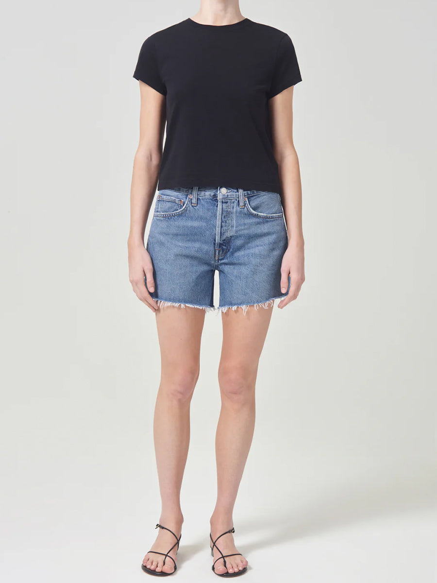 Parker Loose Fit Long Vintage Short in Skywave