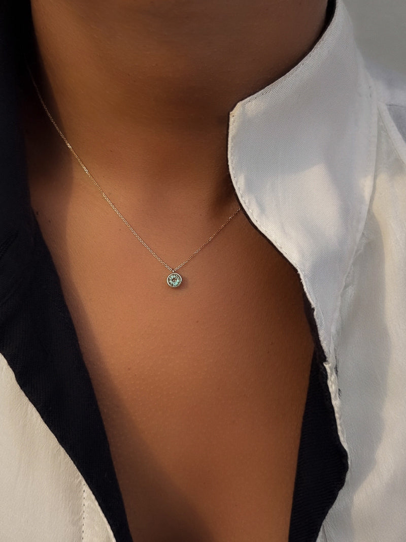 Pembe Small Pendant in Light Tourmaline