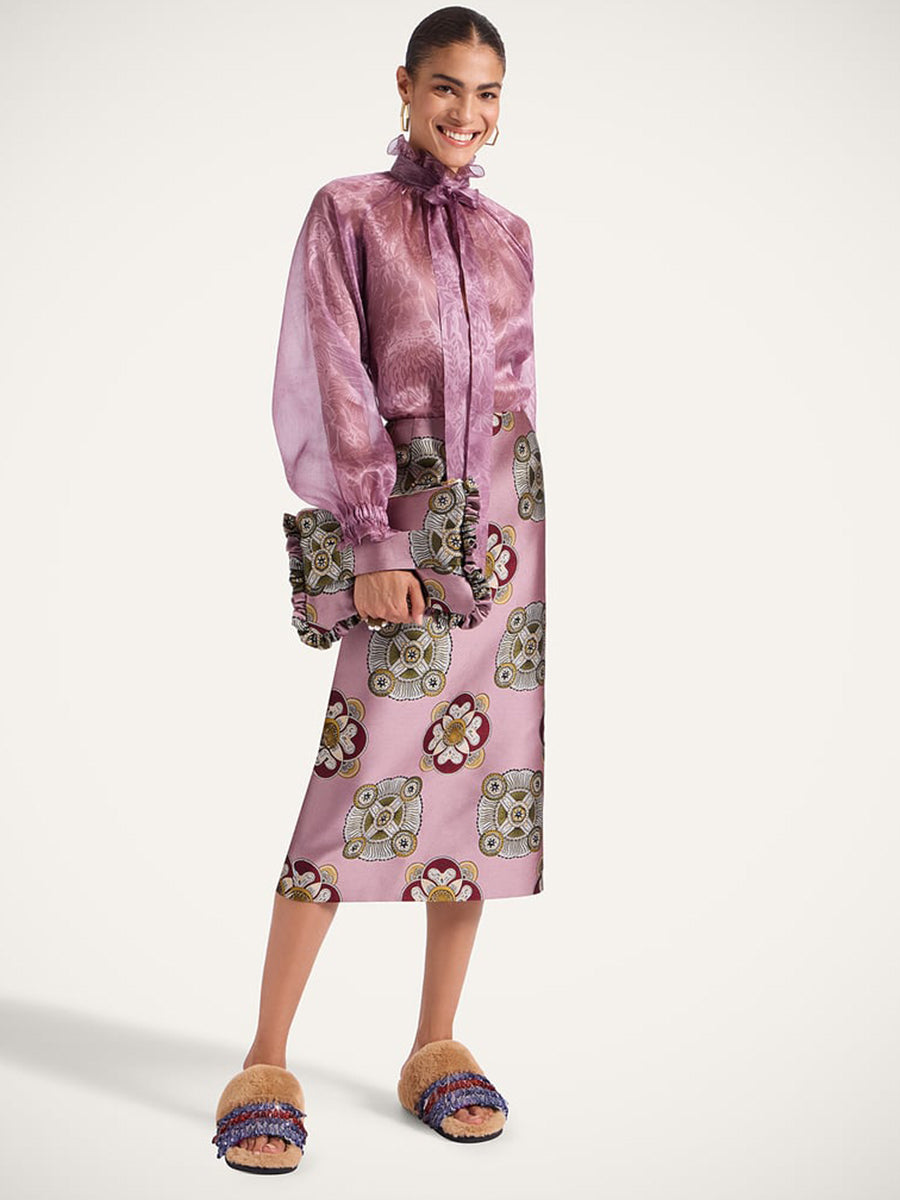 La DoubleJ Pencil Skirt in Nucleus Dusty Pink