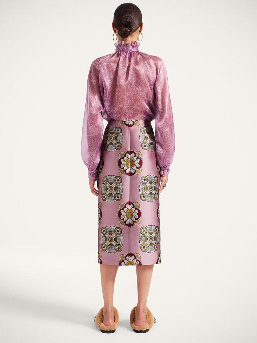 Pencil Skirt in Nucleus Dusty Pink