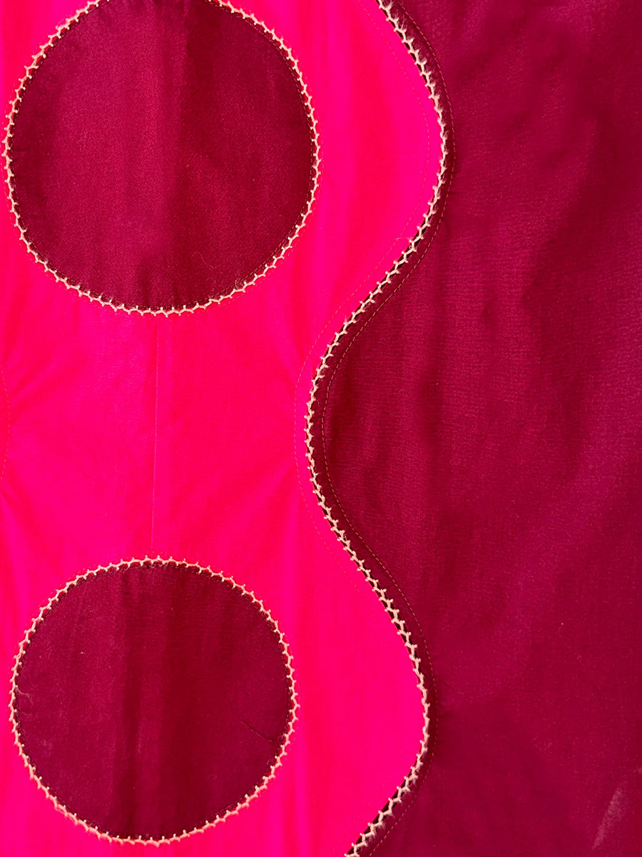 Philomela Dress in Pink and Red