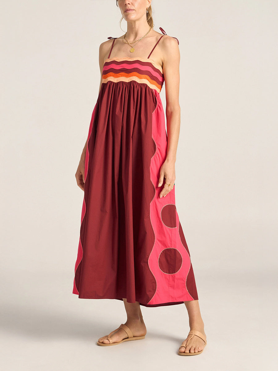 Ilio Nema Philomela Dress in Pink and Red