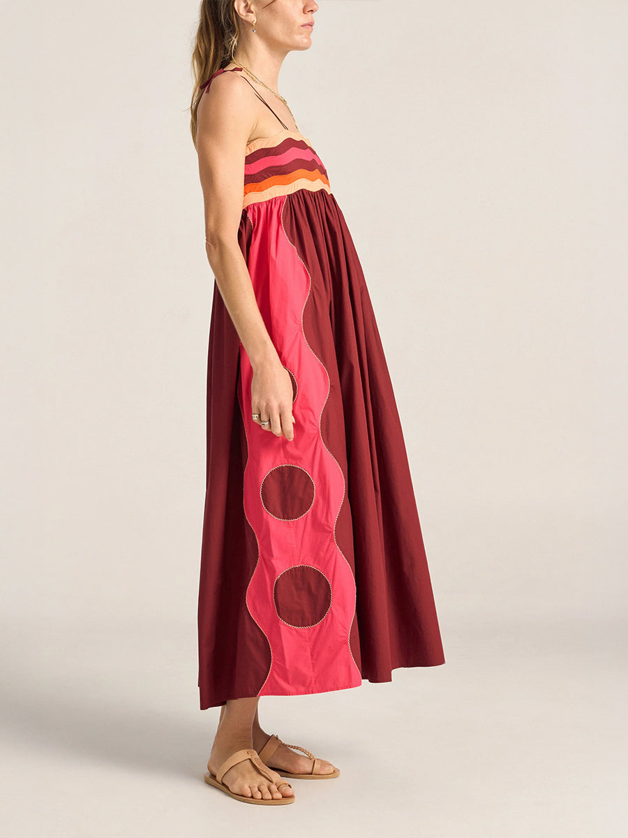 Ilio Nema Philomela Dress in Pink and Red