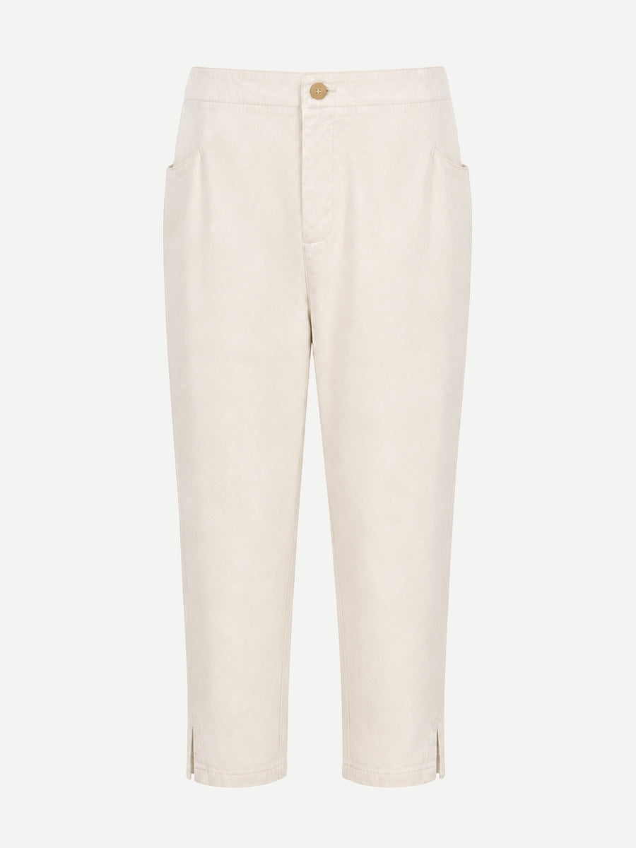 Dries Van Noten Posy Pants in Ecru