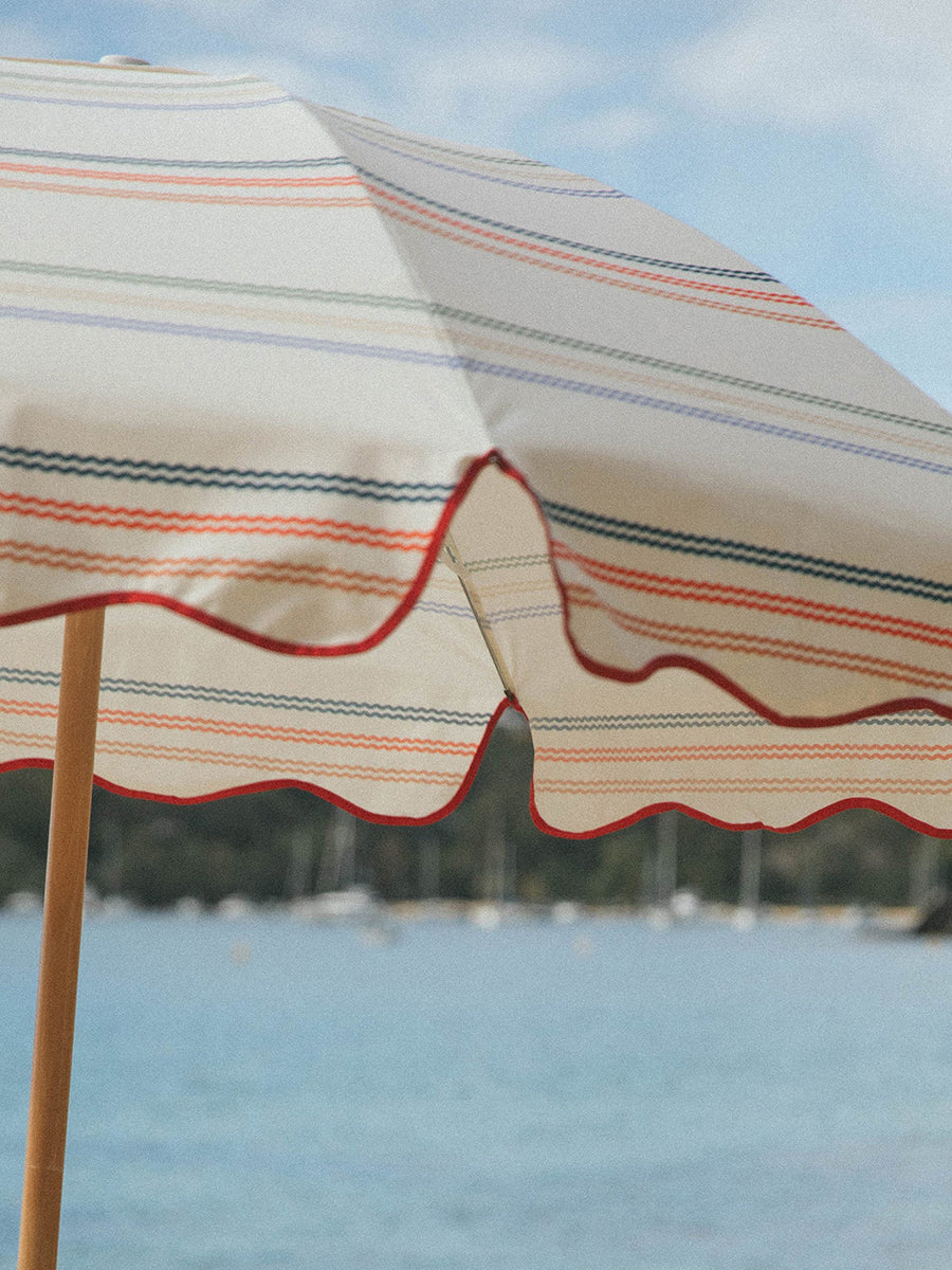 Premium Beach Umbrella in Ribbon