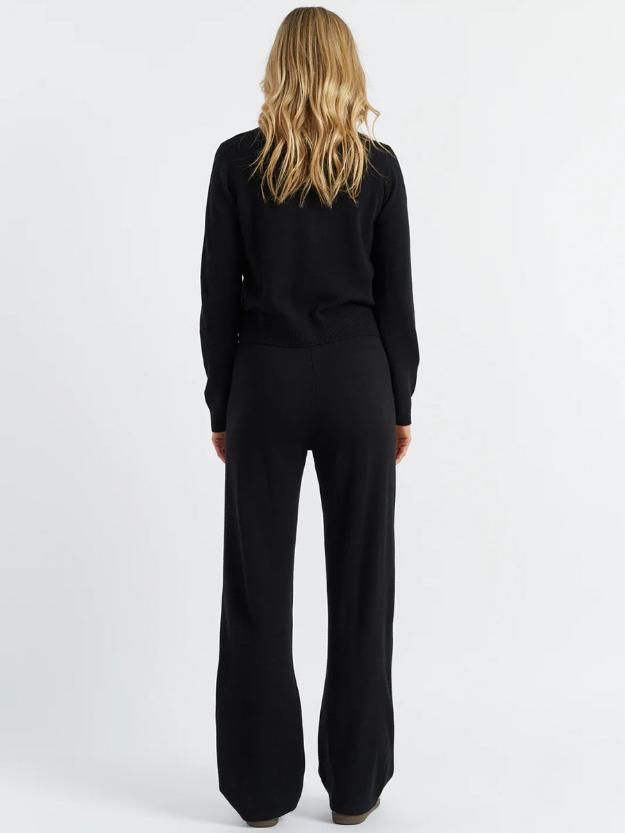 Chinti and Parker Pure Cashmere Cardigan in Black