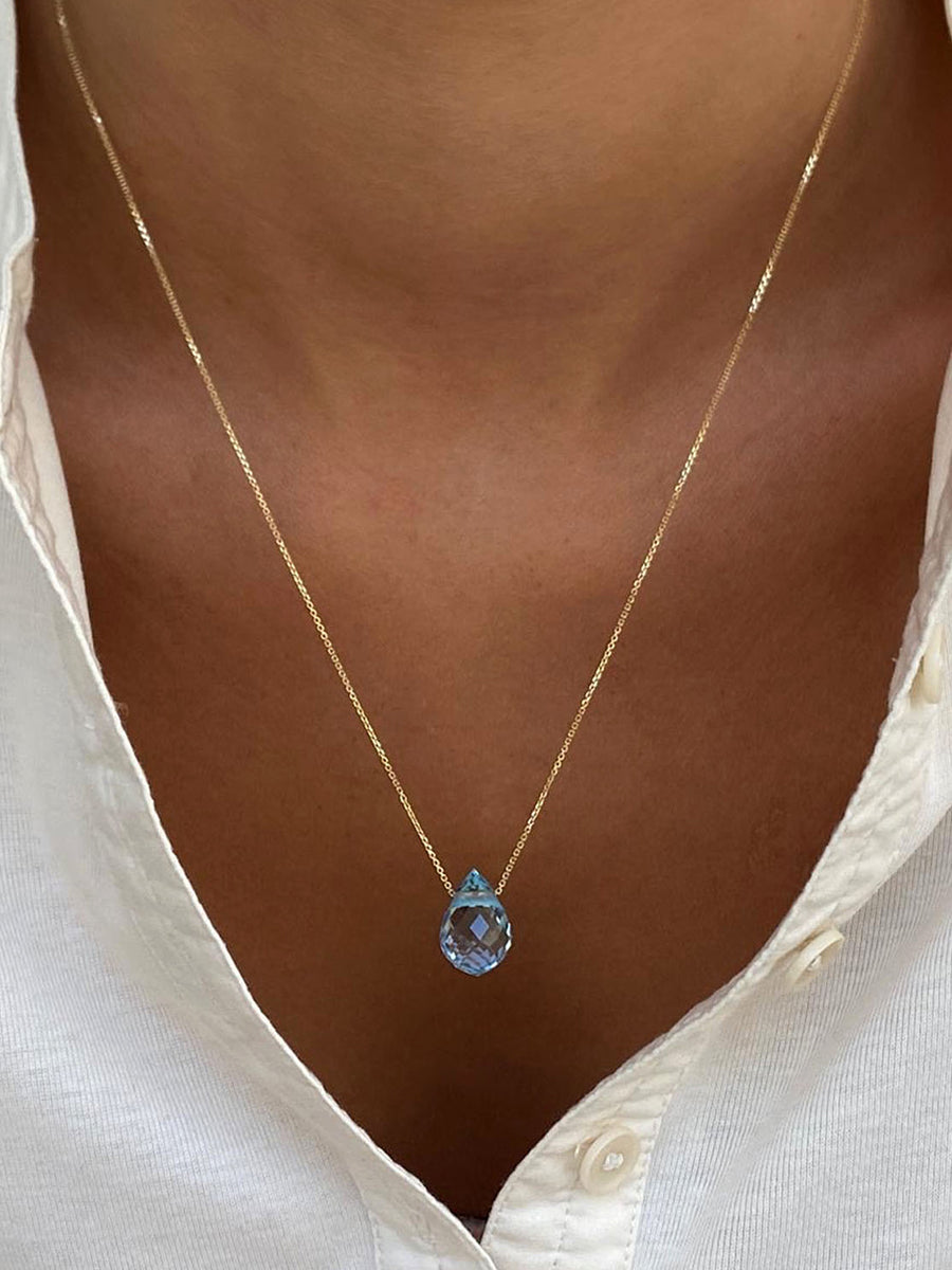 Purity Pendant in Blue Topaz