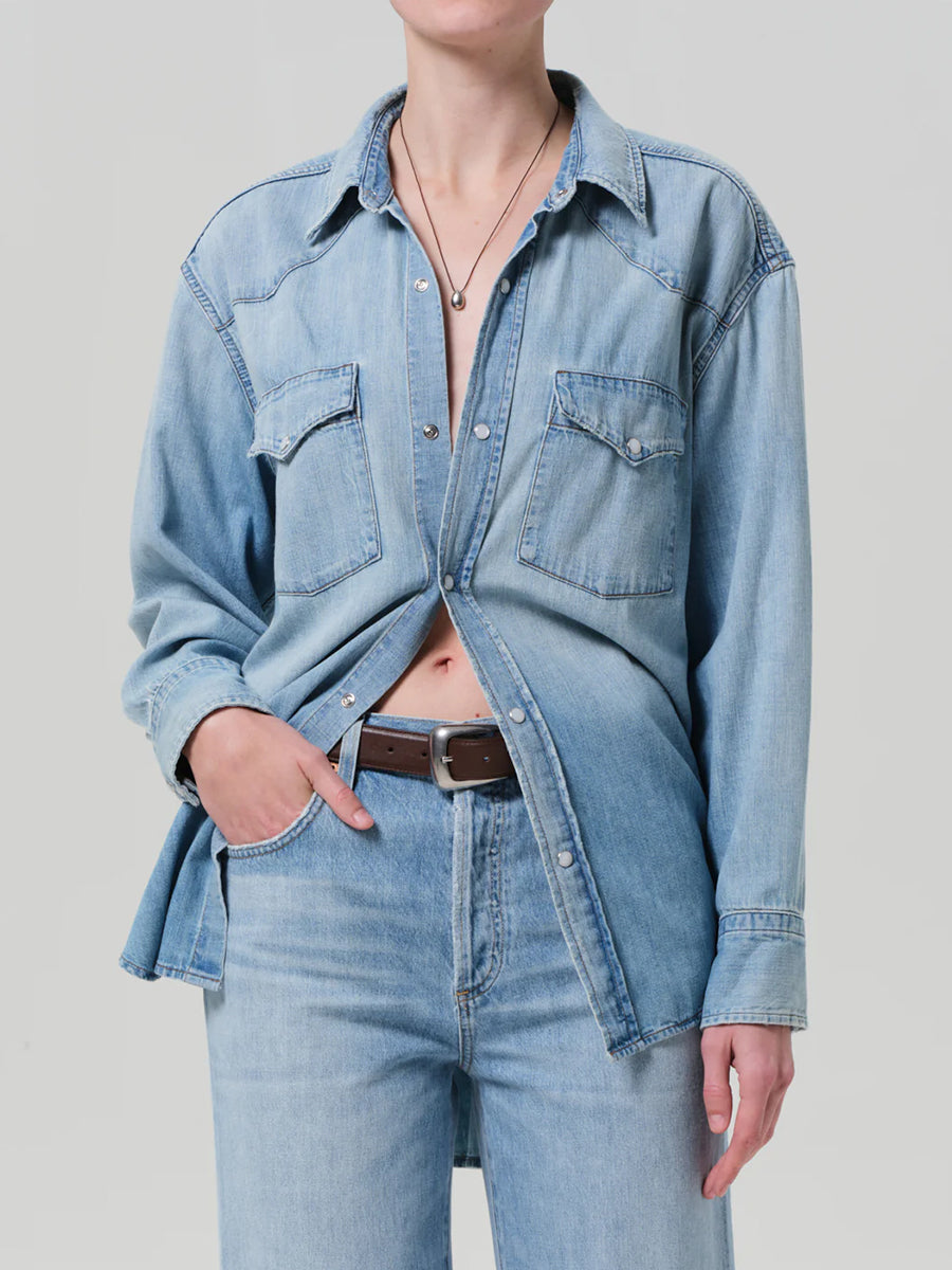 Citizens of Humanity Rancher Kayla Shirt in Abbott