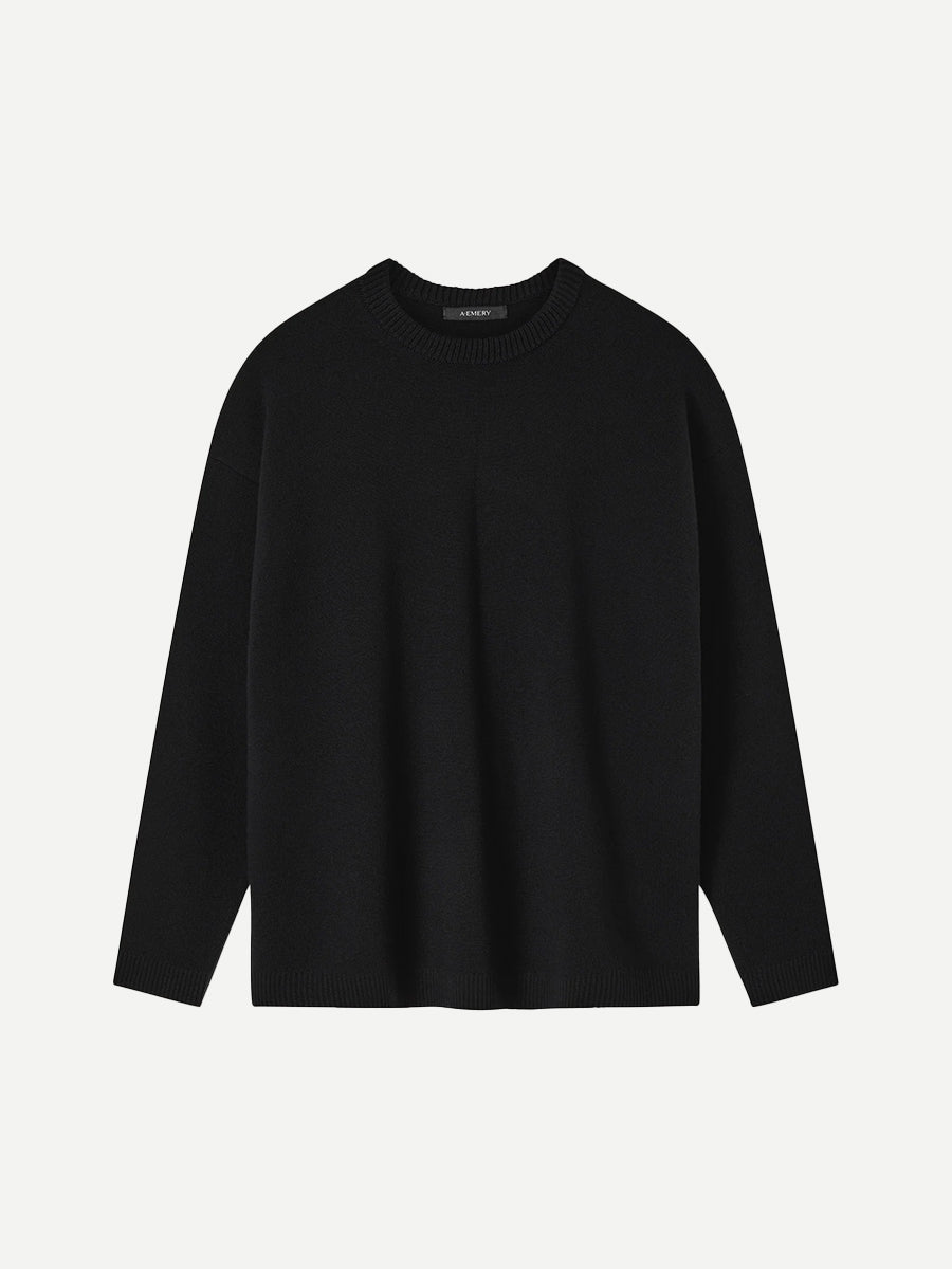 A.Emery Reid Crew Knit in Black