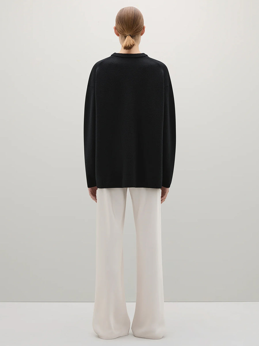 Reid Crew Knit in Black