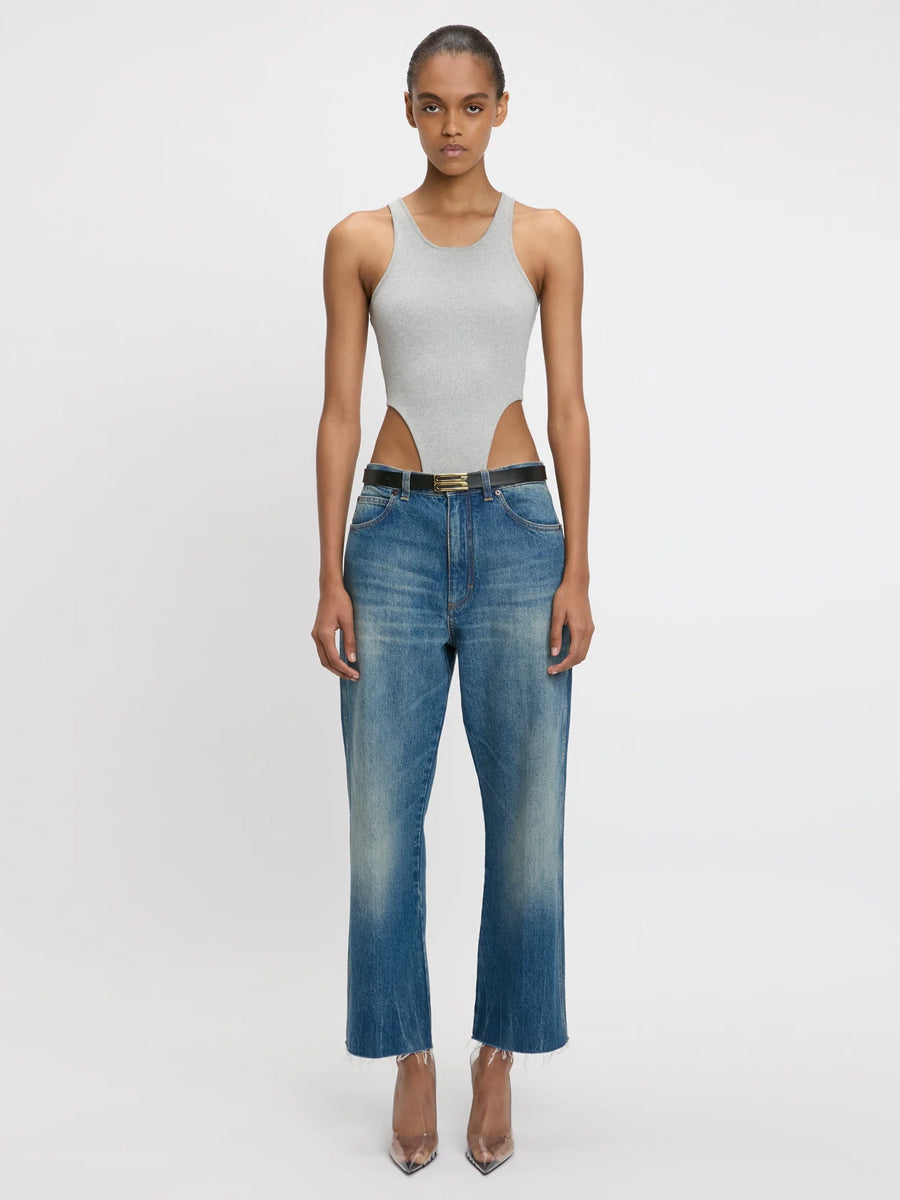 Victoria Beckham | Relaxed Curved Leg Jean in Vintage Indigo
