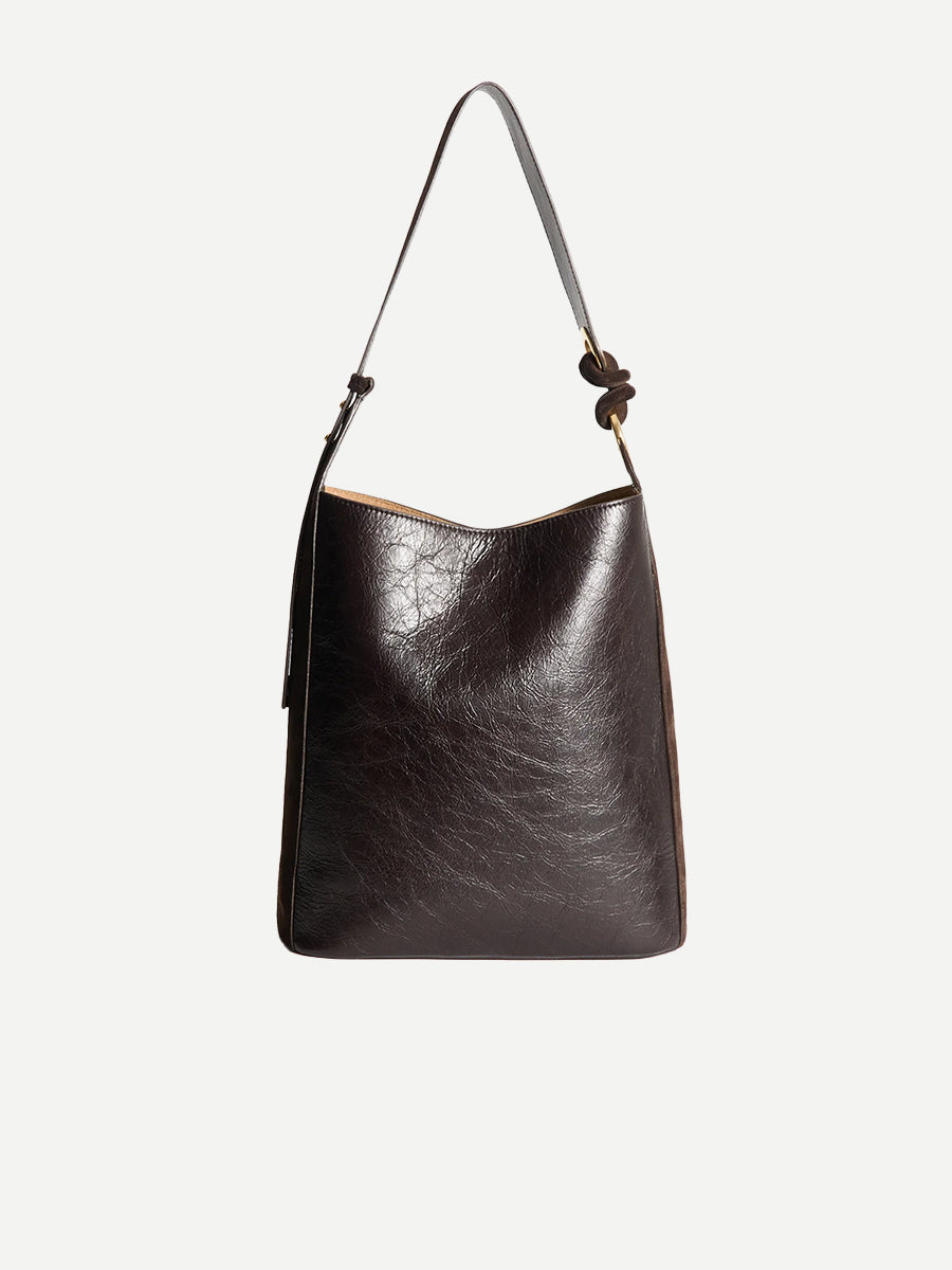 Anya Hindmarch Ringo Shoulder Bag in Chocolate