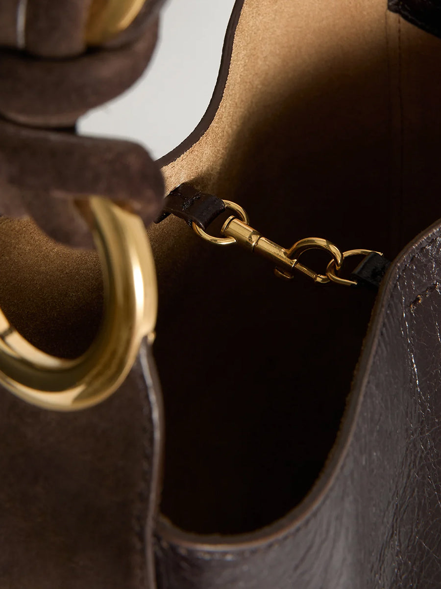 Anya Hindmarch Ringo Shoulder Bag in Chocolate