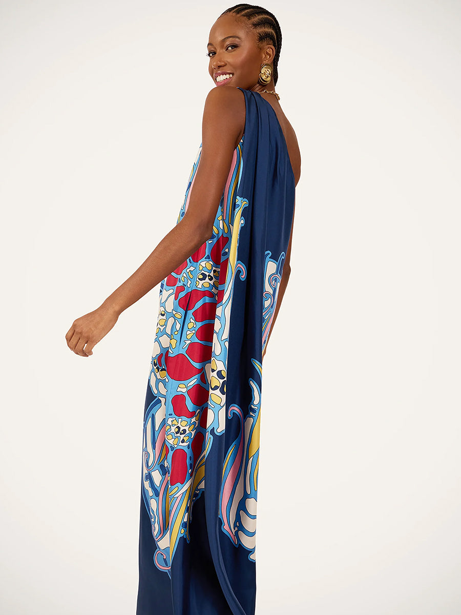 Roy Dress in Lemuria Placee Blue