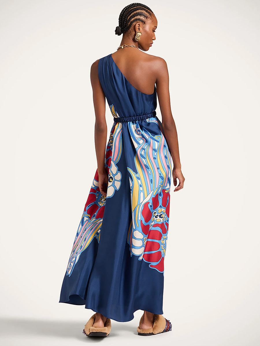 Roy Dress in Lemuria Placee Blue