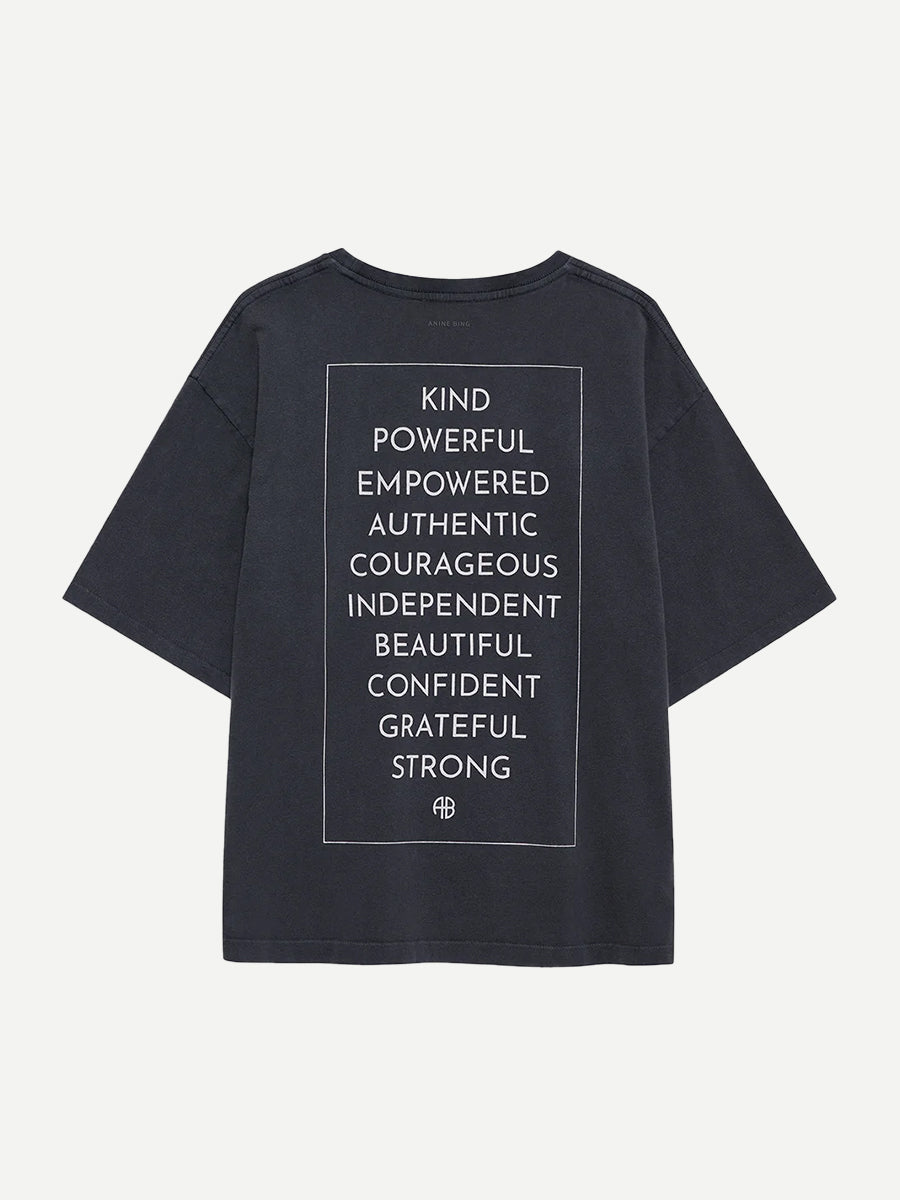 Rudy Tee Empowerment in Washed Black