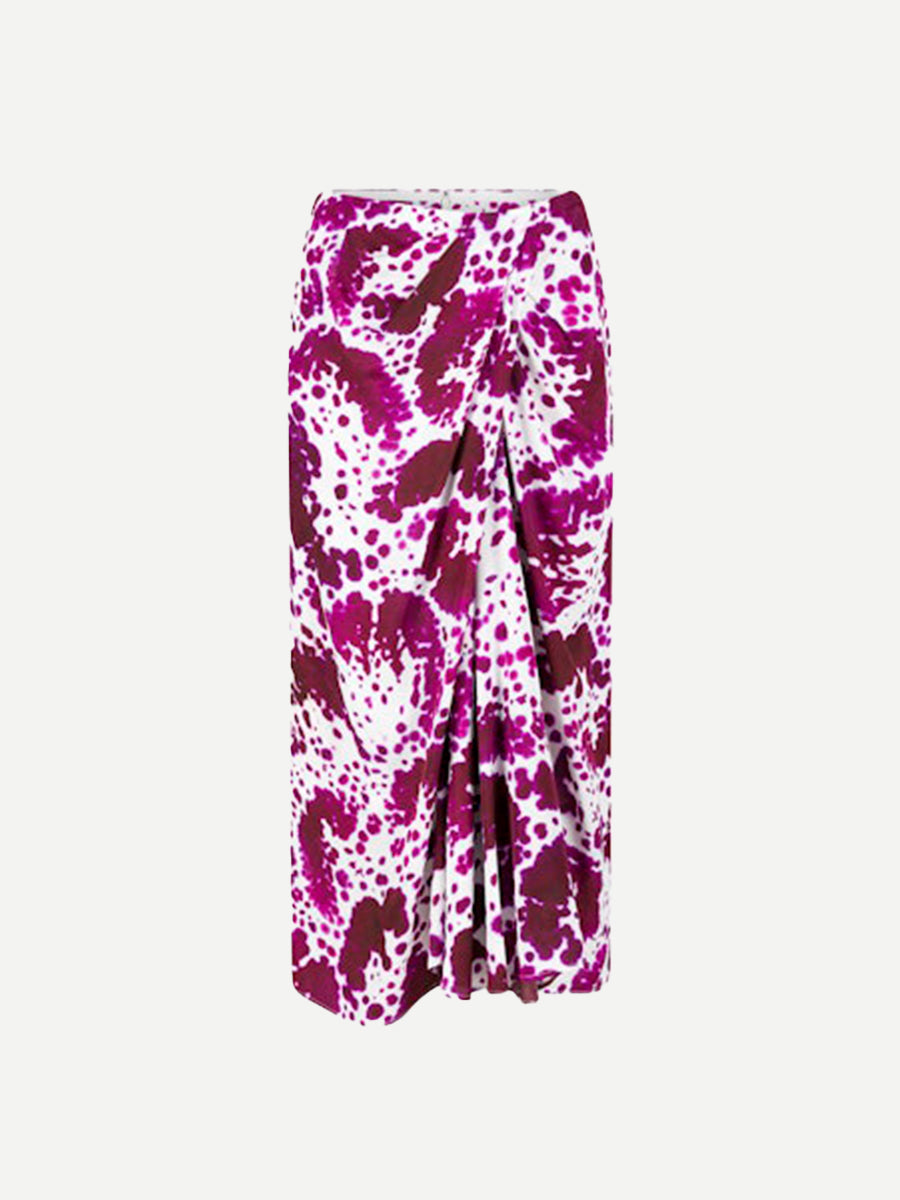 Dries Van Noten | Sampa Skirt in Printed Fuchsia